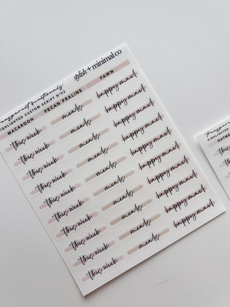 custom highlighted script Nº 2 - pick ur text + colors