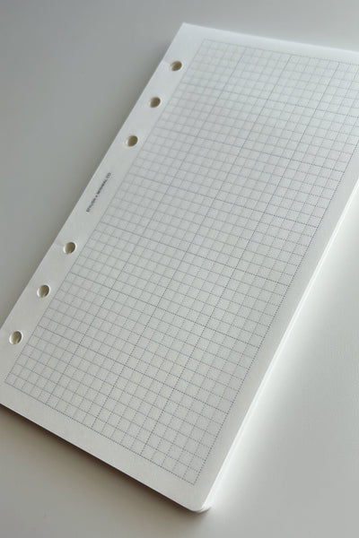 PE personal size grid loose leaf Tomoe River Paper