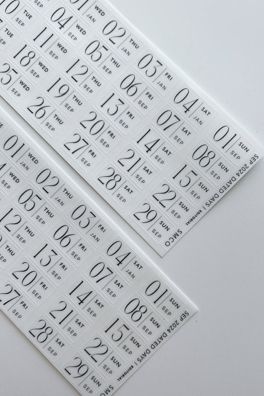 editorial dated daily stickers (365)