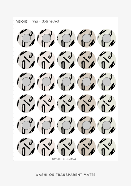 vision typography rings + dots