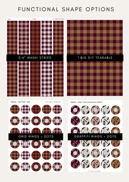 visions nov sticker kit - 8 sheet bundle