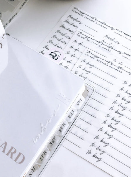 script section header / divider stickers