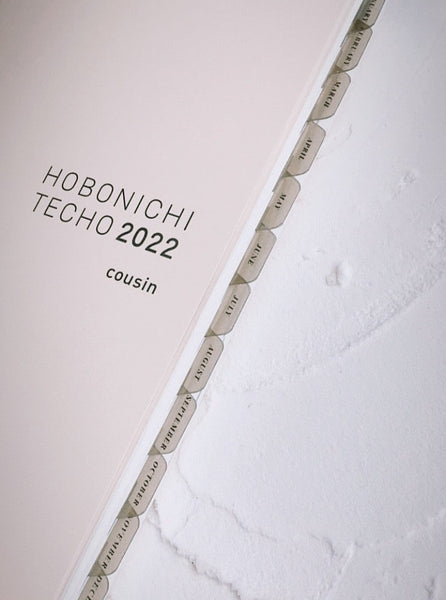 A5 hobo cousin plastic index tabs - months spelled out