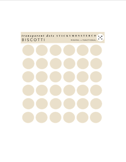 biscotti dots - transparent matte