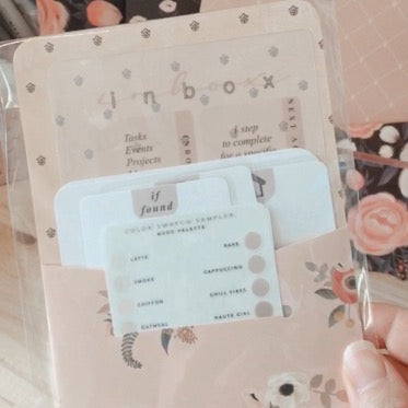 made to order packaging ($ optional) repurpose as a planner folder