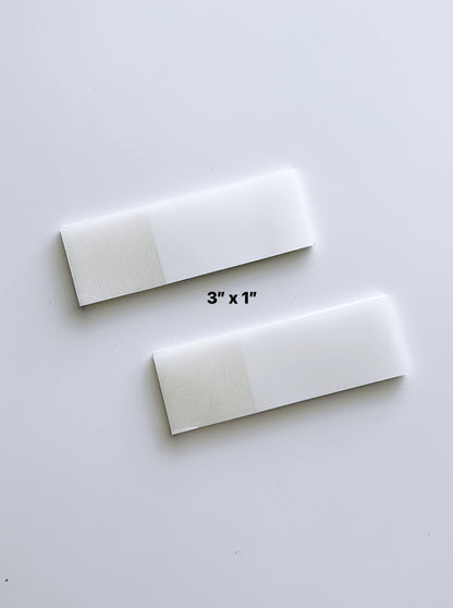 3 x 1 transparent page flags