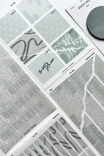isla editorial sticker set of 5