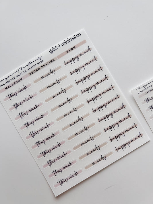 custom highlighted script Nº 2 - pick ur text + colors