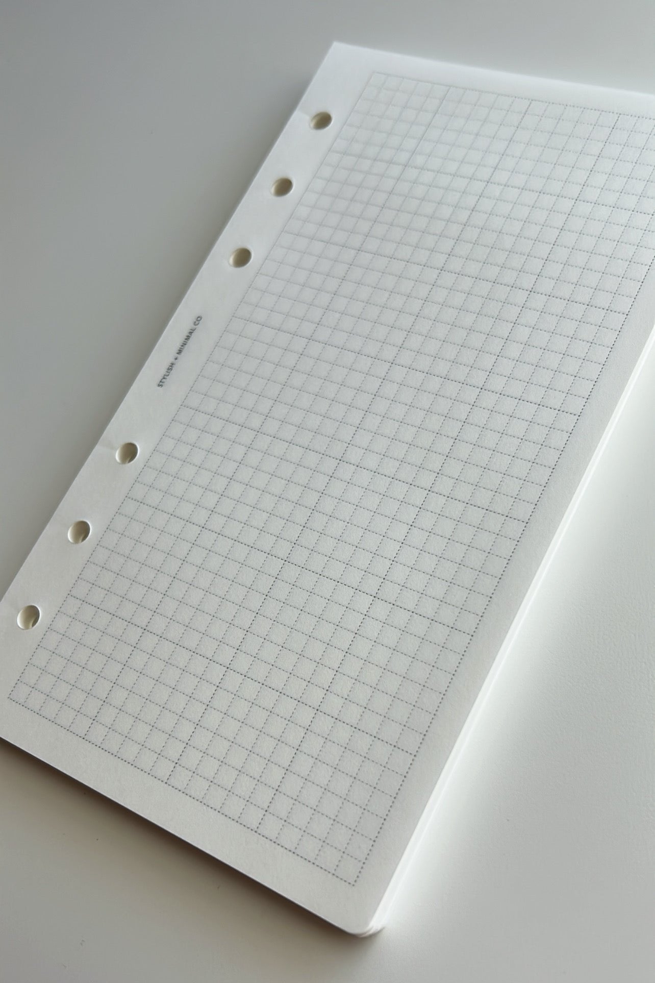 PE personal size grid loose leaf Tomoe River Paper