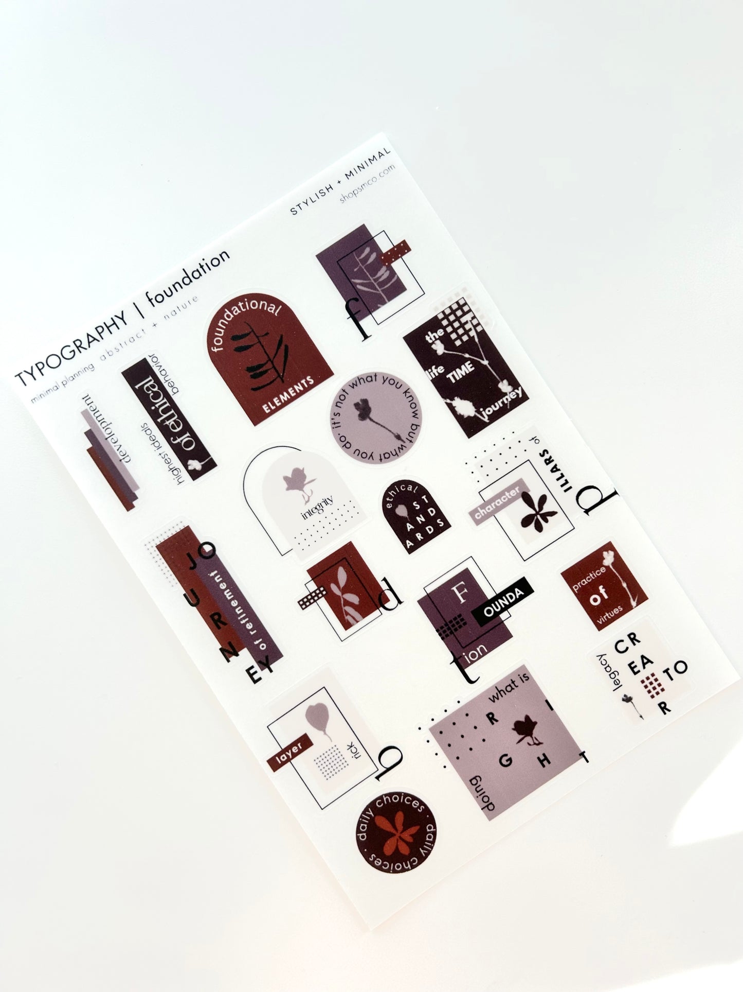 foundation sticker kit - 8 sheet sep kit