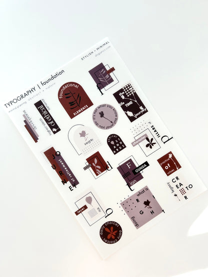 foundation sticker kit - 8 sheet sep kit