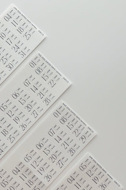 editorial dated daily stickers (365)