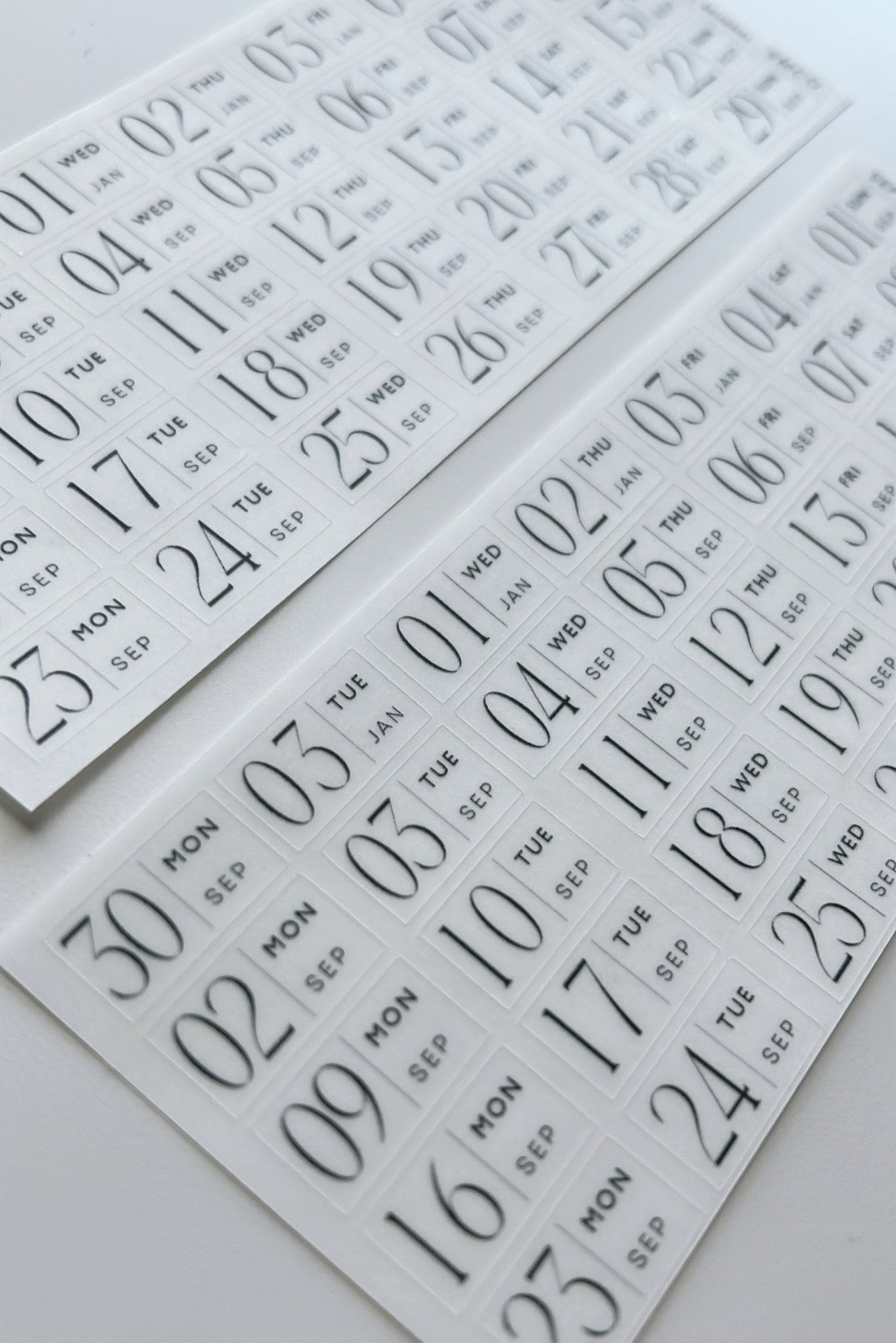 editorial dated daily stickers (365)