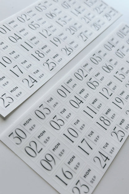 editorial dated daily stickers (365)