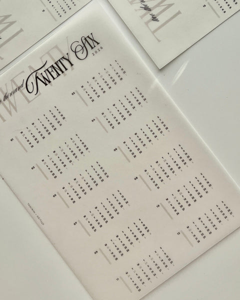 2026 yearly overview dashboard