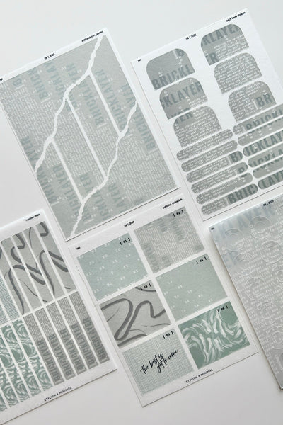 isla editorial sticker set of 5