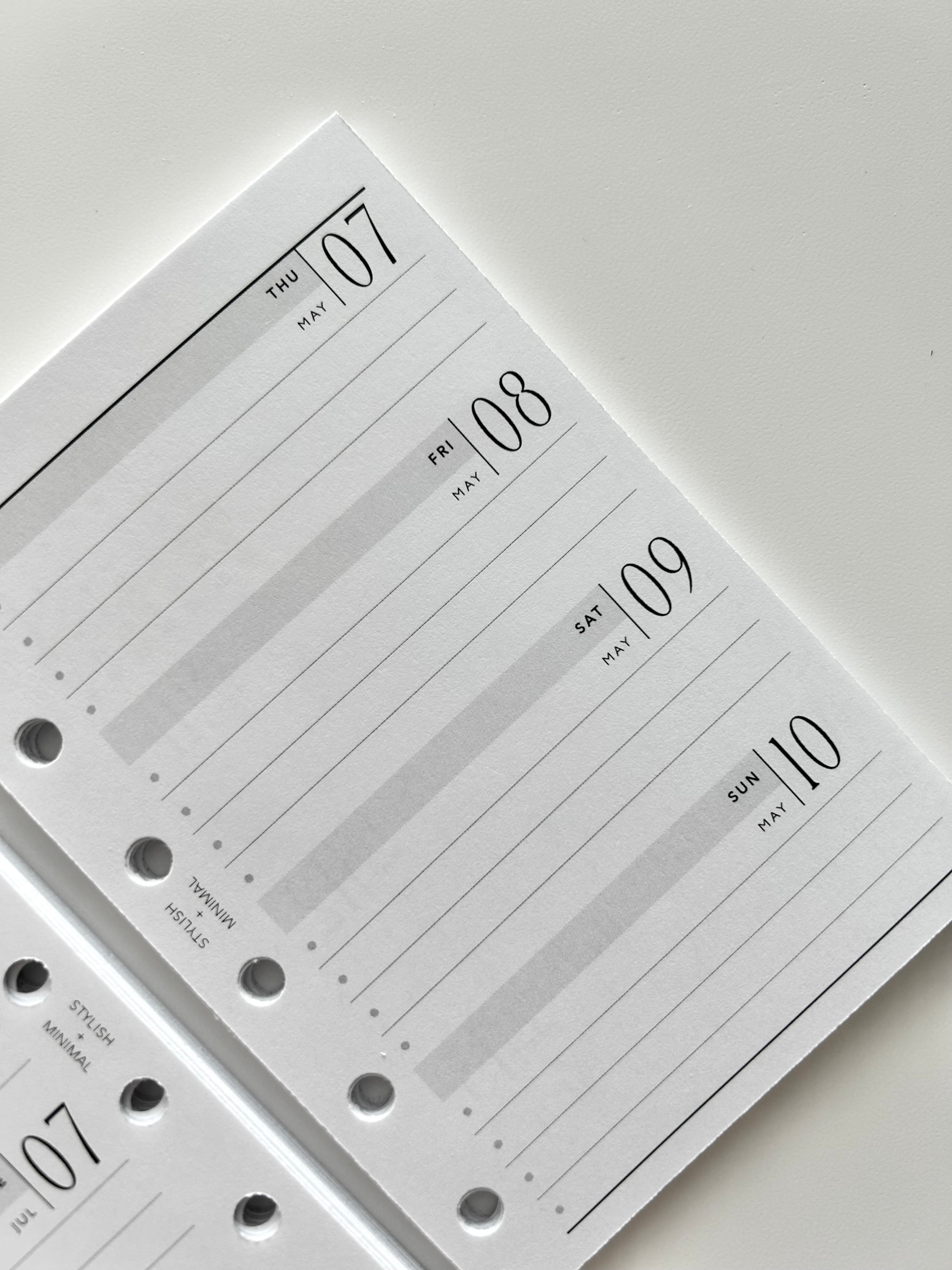 2026 Weekly Agenda WO2P - Pocket + Personal rings