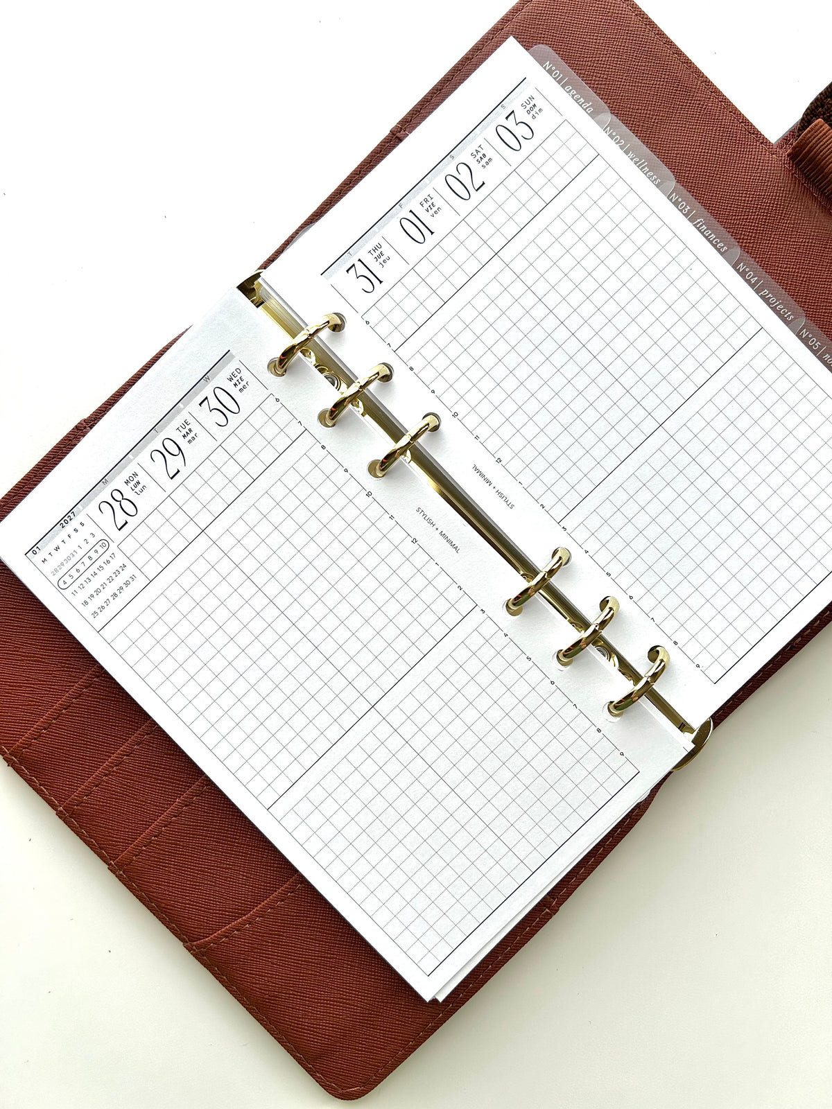A5 coffee planner -20mm rings