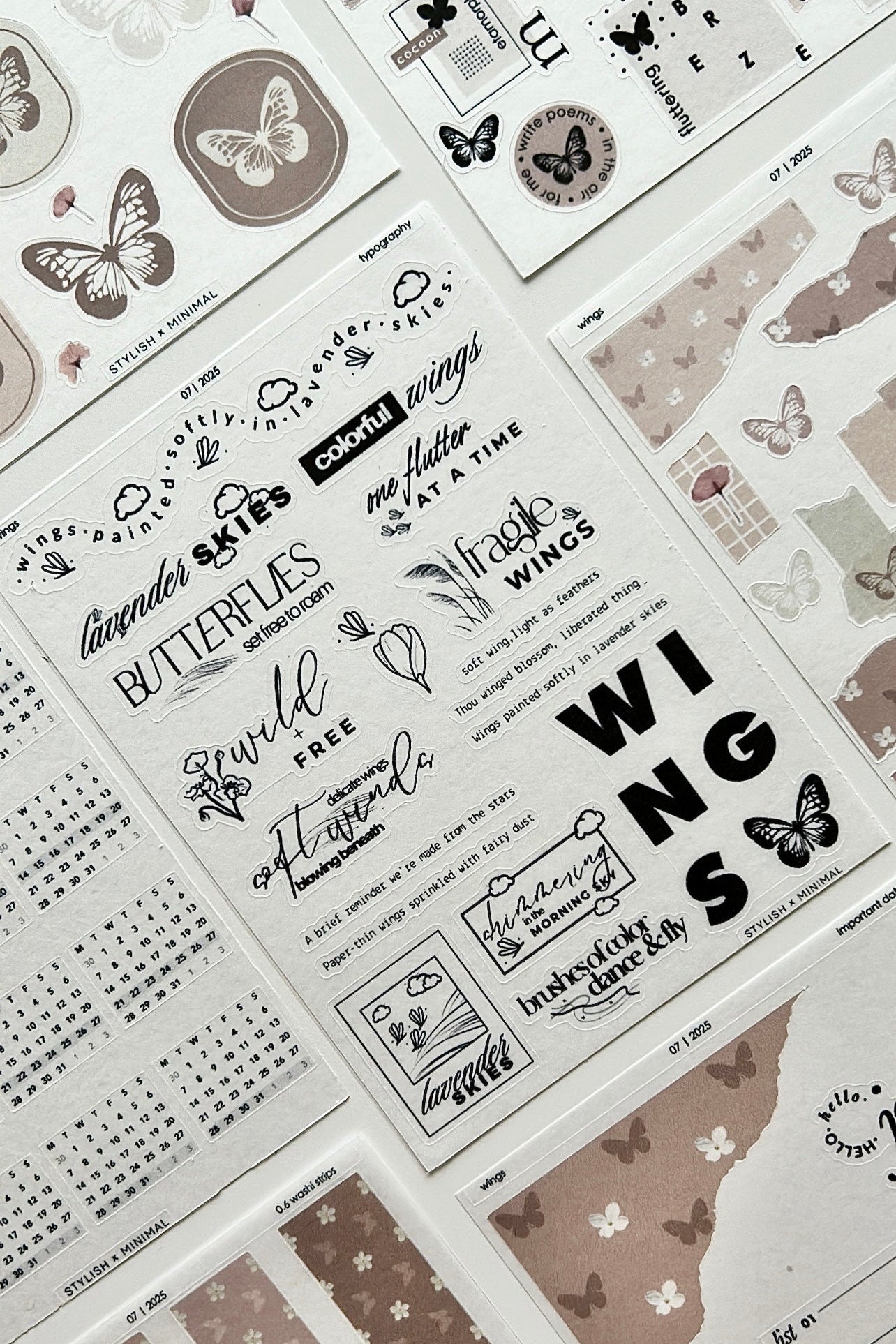 wings 8 sheet kit | July kit
