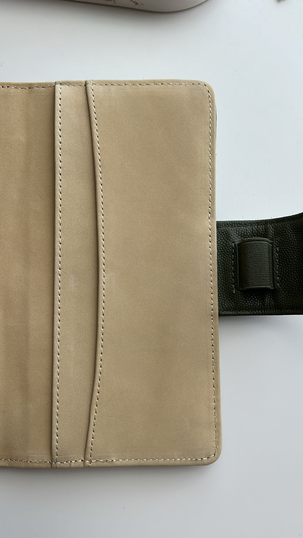 SAMPLE beige hobo weeks leather cover (SI, PTD) - very sensitive leather ALL SALES ARE FINAL