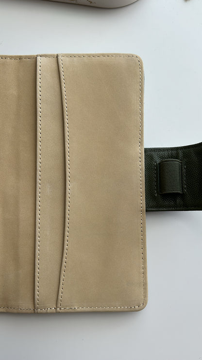 SAMPLE beige hobo weeks leather cover (SI, PTD) - very sensitive leather ALL SALES ARE FINAL