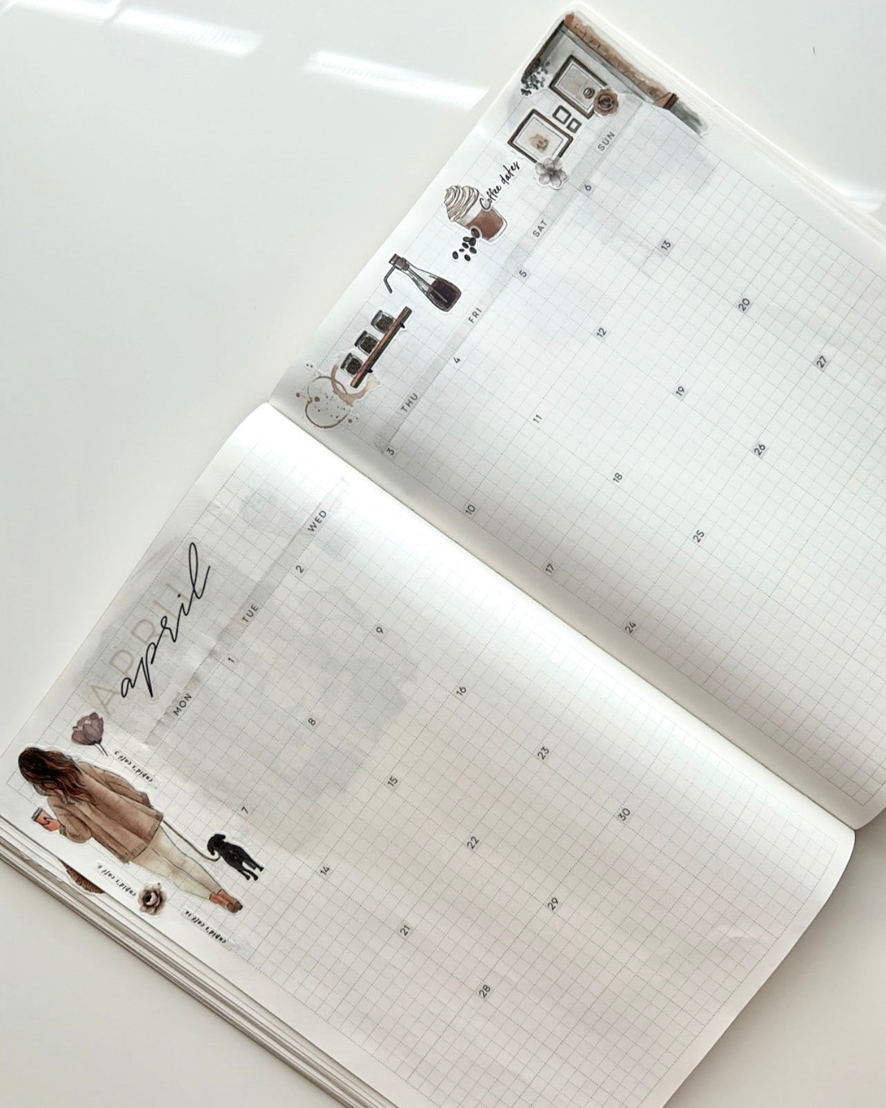 365 calendar numbers - 4mm squares