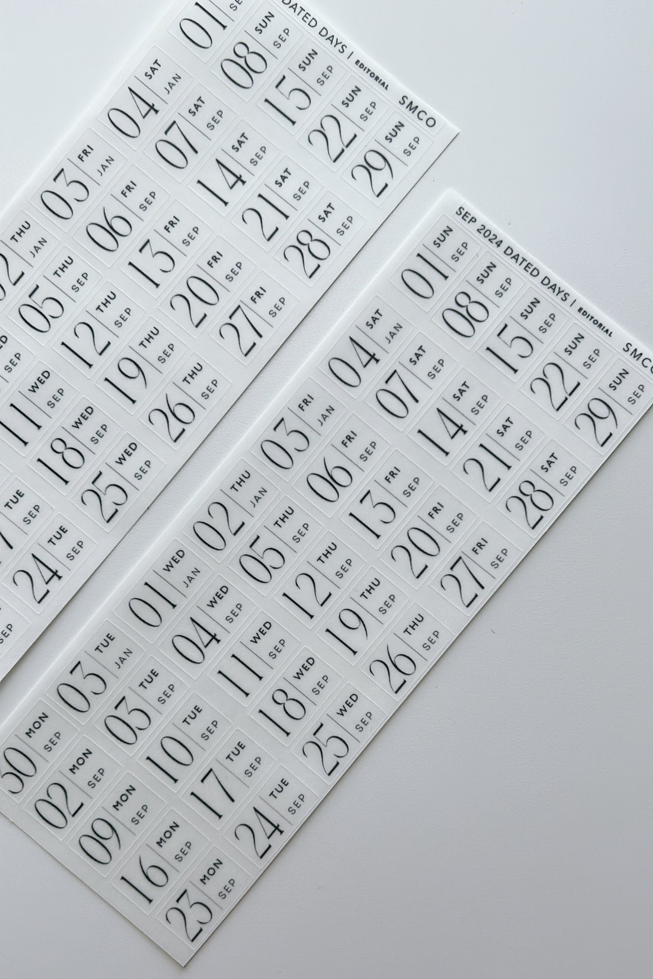 editorial dated daily stickers (365)