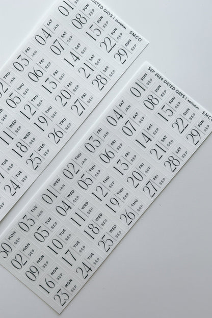 editorial dated daily stickers (365)