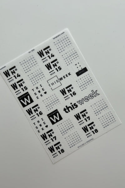 dated washi | month specific