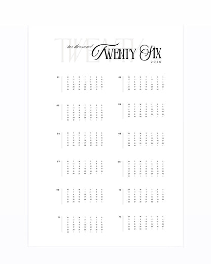 2026 yearly overview dashboard