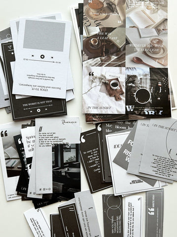 modern editorial ephemera sticker pack