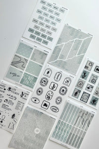 editorial isla sticker kit - 8 sheet bundle