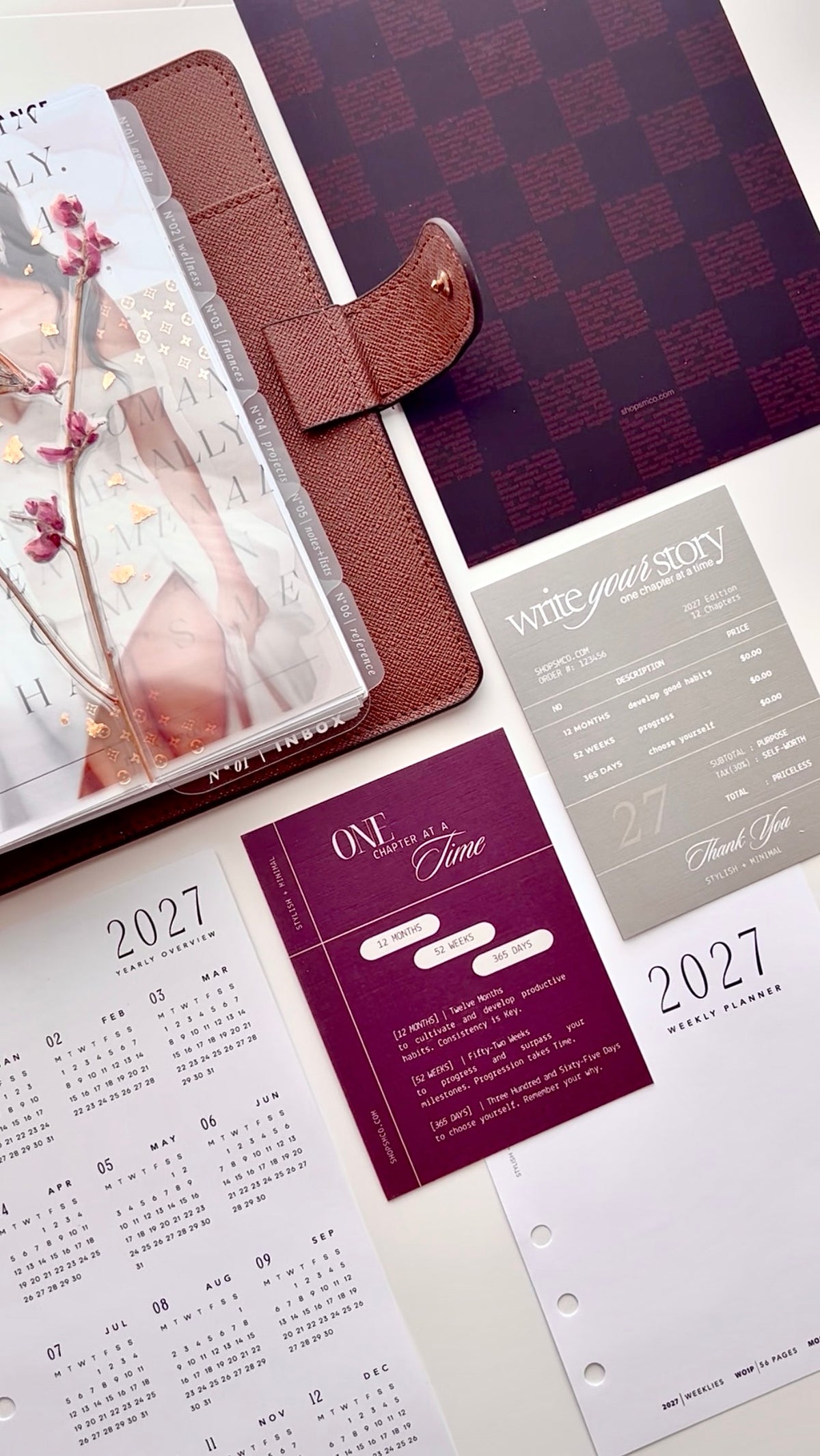 2027 inserts / coffee planner Deco Pack Freebie