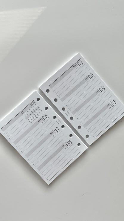 2026 Weekly Agenda WO2P - Pocket + Personal rings