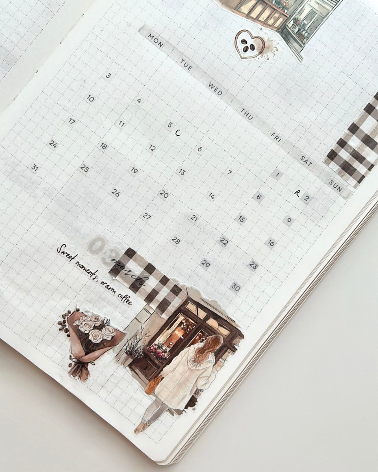 365 calendar numbers - 4mm squares