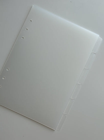 Frosted premium 6 side divider set - blank