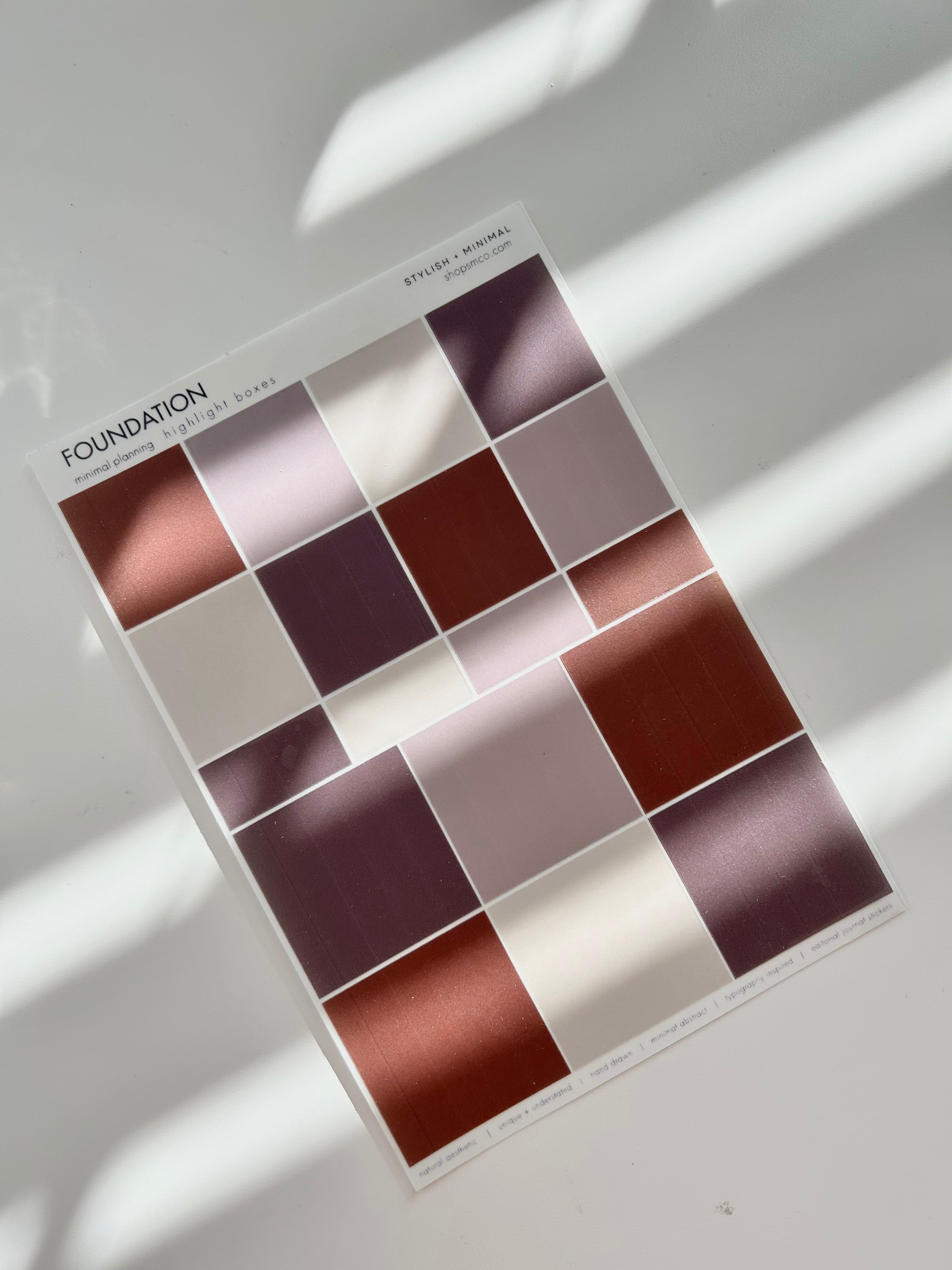 foundation sticker kit - 8 sheet sep kit