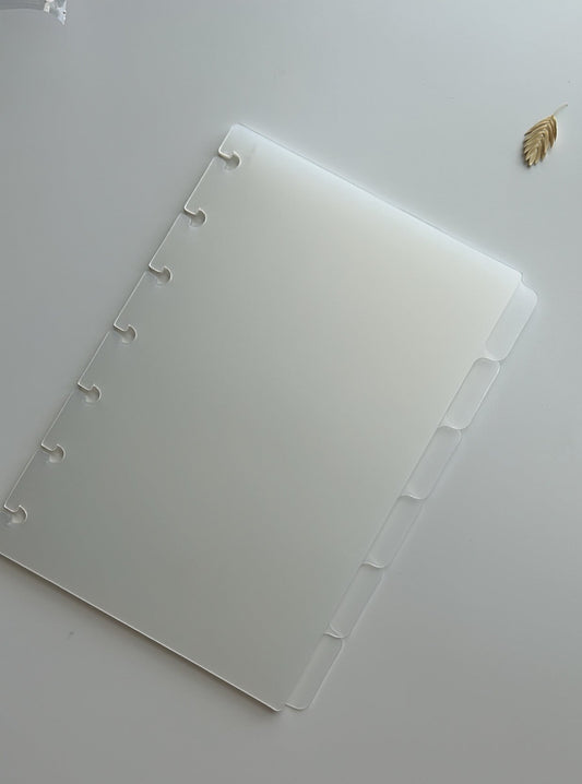 Frosted premium 6 side divider set - blank