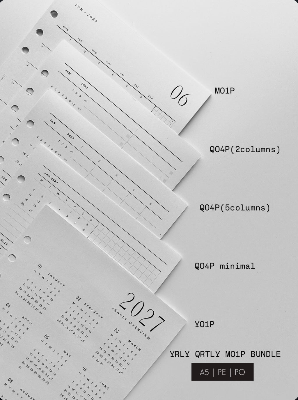 2027 Yr Qr Mth Bundle