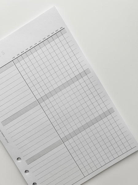 Yearly Trackers - Printed Inserts