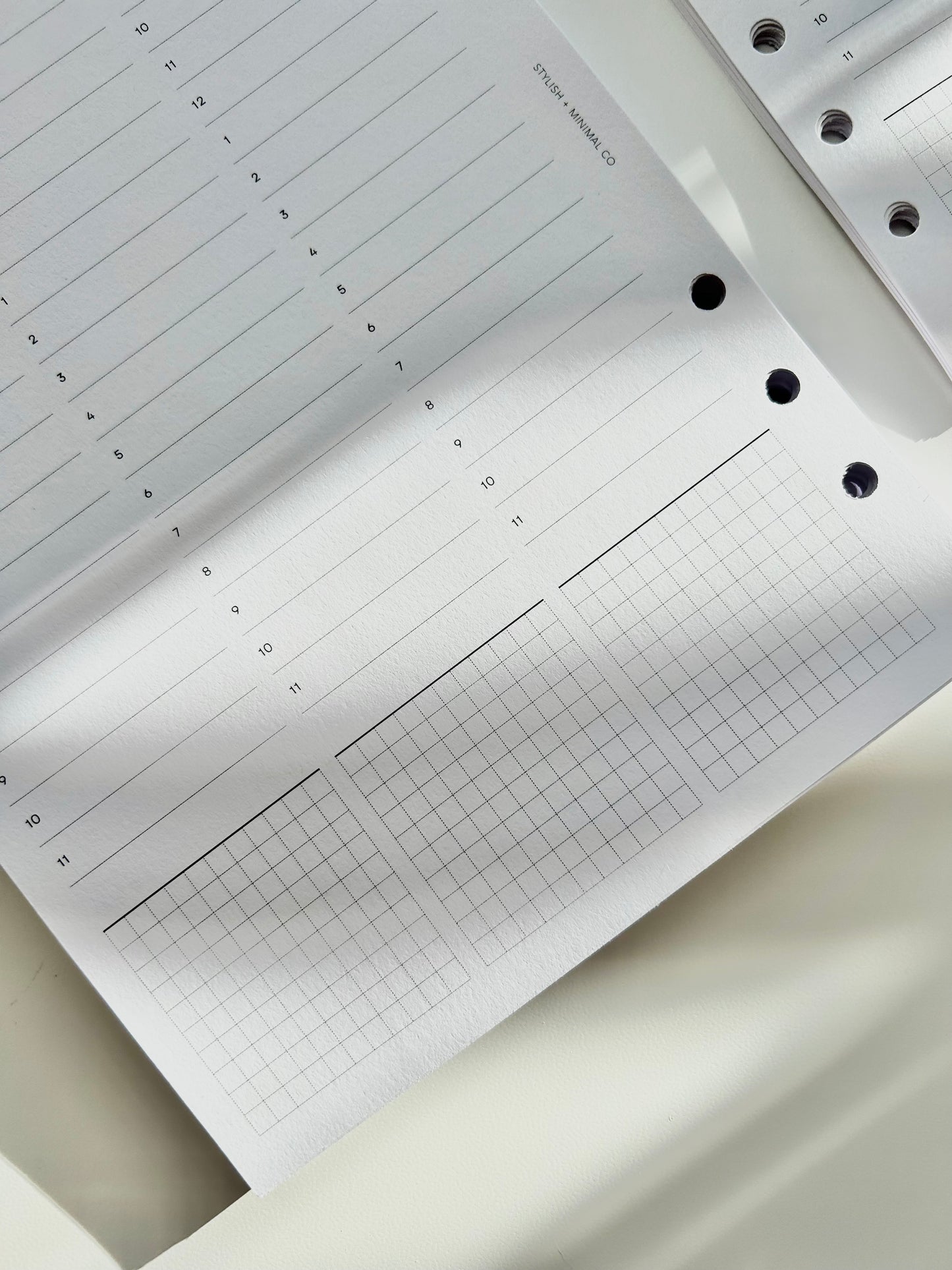 2026 vertical lined timeline Weekly DATED