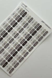 capsule script sticker set