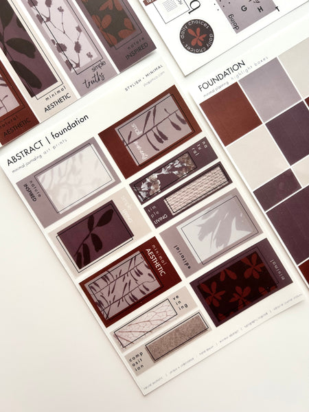 editorial foundation polaroid stickers