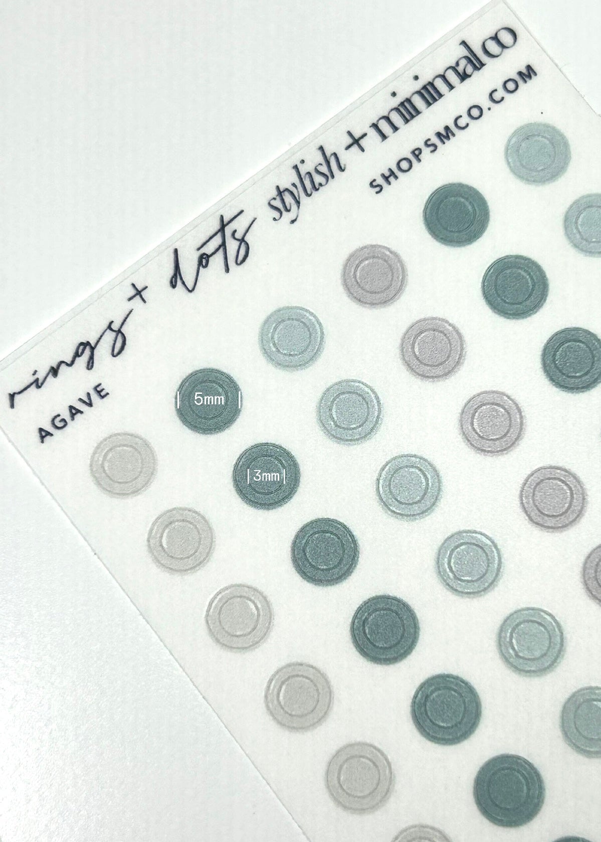 color rings + dots stickers