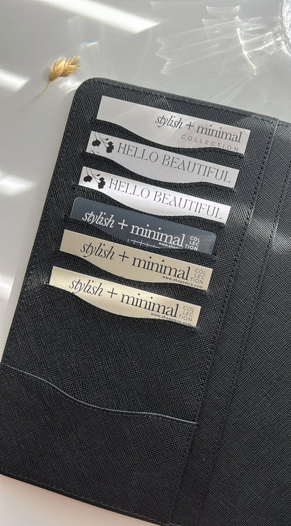 black A5 30mm rings - epi/saffiano genuine leather