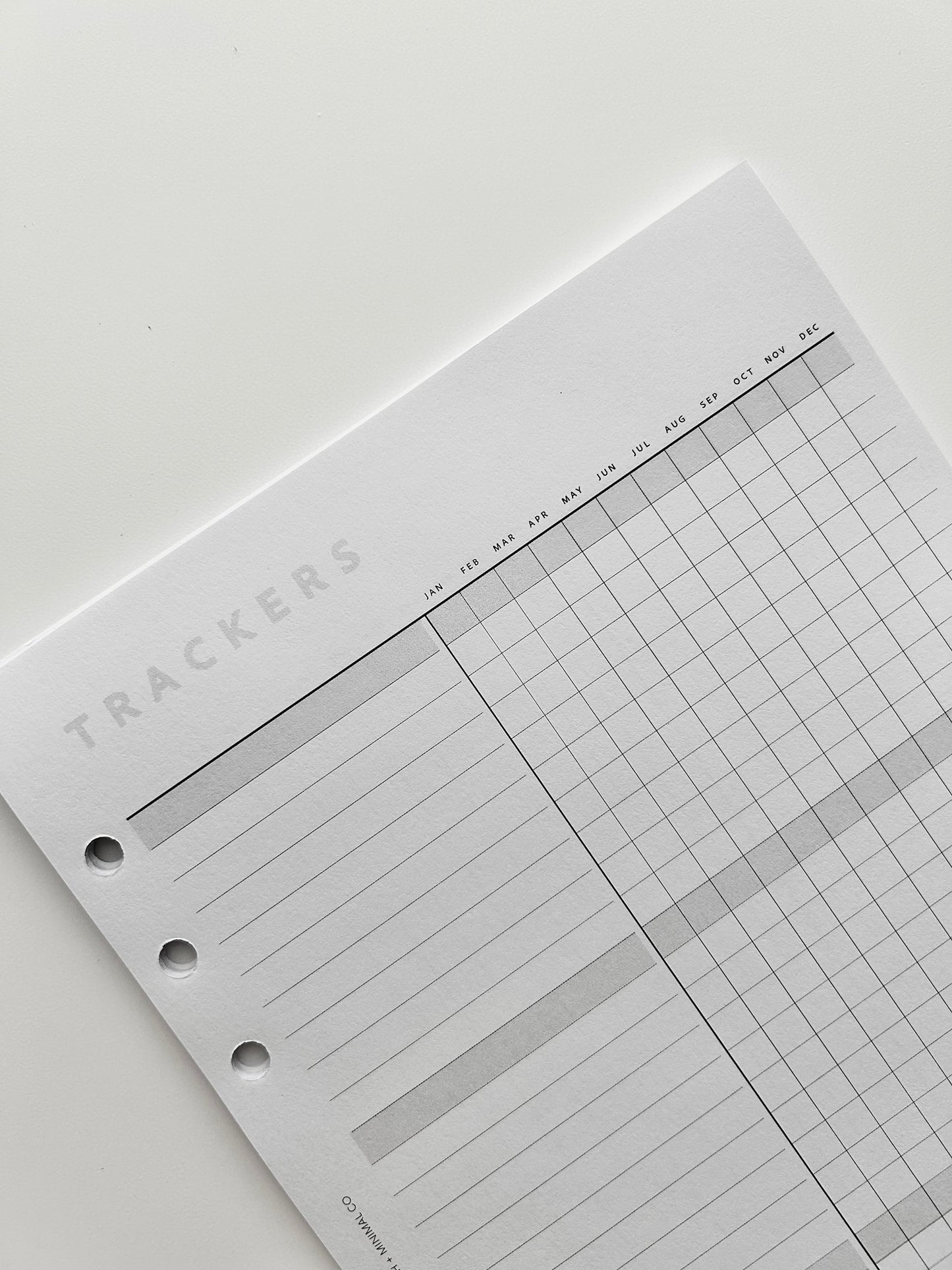 Yearly Trackers - Printed Inserts