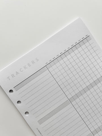 Yearly Trackers - Printed Inserts