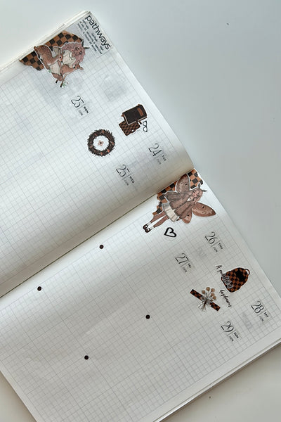 dated daily journaling stickers (365)