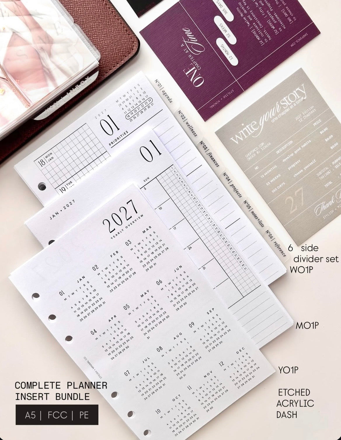 2027 complete new planner setup inserts bundle