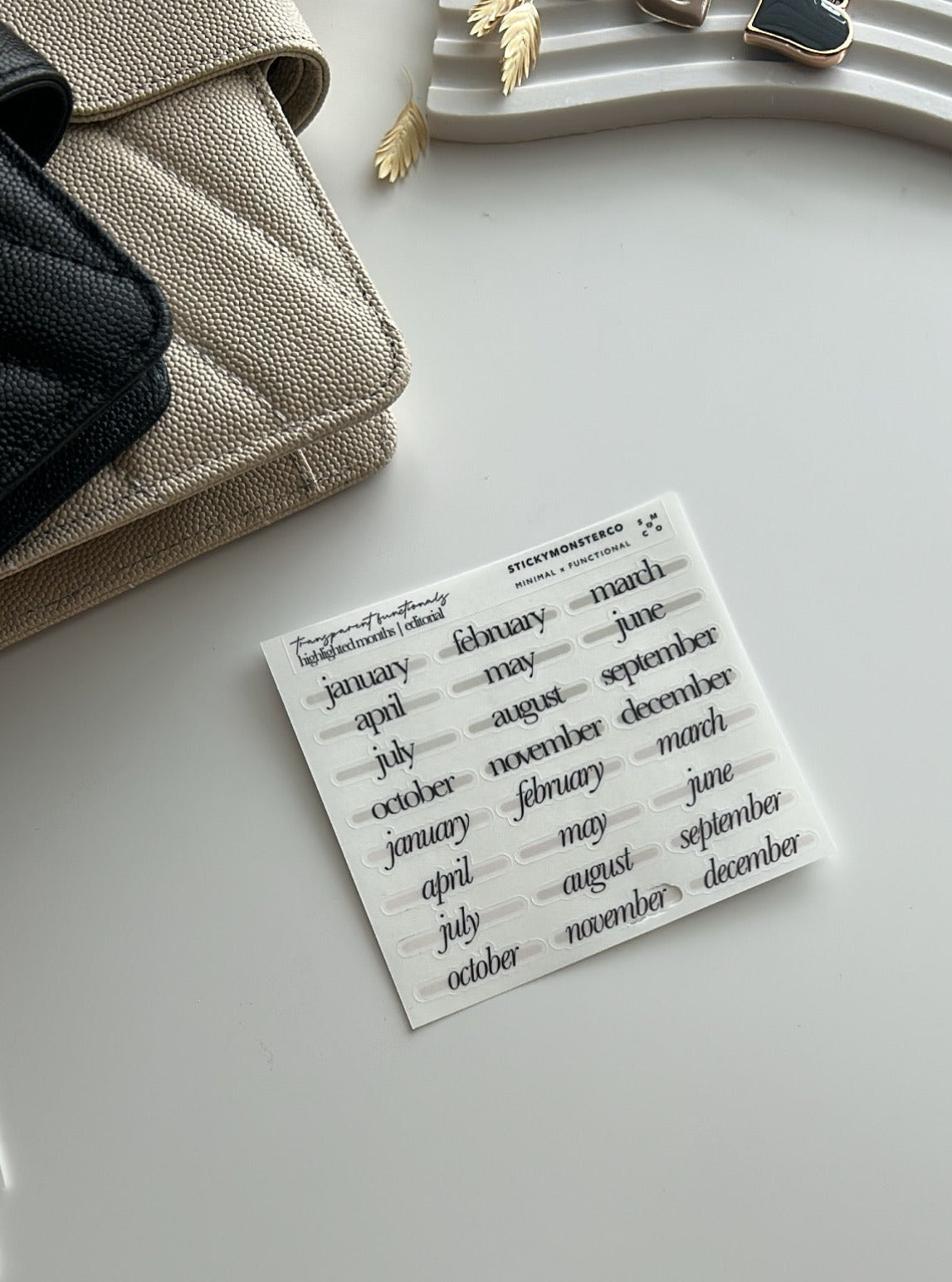 month stickers | editorial